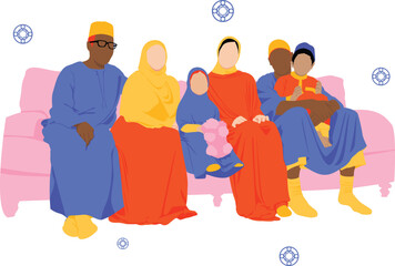 Family portrait on Eid 3