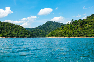Tropical rainforest Mountain peak in Thailand, Beautiful archipelago islands Thailand Scenic...