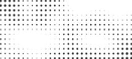 Abstract halftone gradient texture background with black and white dot pattern modern minimal design for graphic projects retro comic style effect on transparent surface