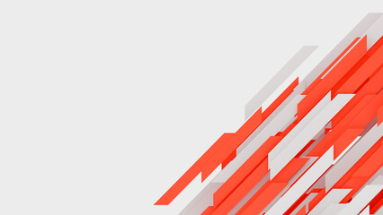 幾何学的な抽象背景。赤。コピースペース。