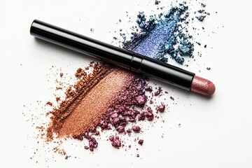 Eyeshadow stick isolated on white background