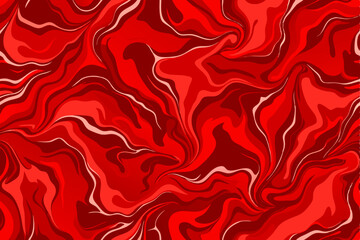 Modern red marble texture. Seamless vector design.