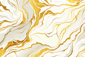 Premium white and golden marble background. Vector illustration.