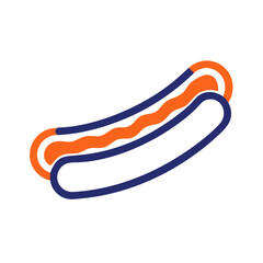 hotdog ,white background