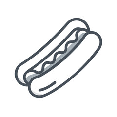 hotdog ,white background