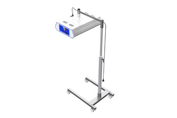 Fototapeta premium Mobile Infrared Treatment Device with Multiple Lamps and Adjustable Height on Transparent Background PNG