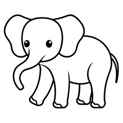 baby elephant vector illustration
