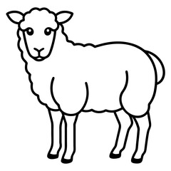 vector illustration of a sheep
