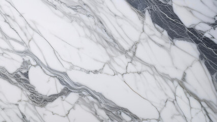 Fototapeta premium White marble with gray veining