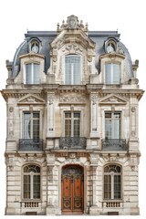 Fototapeta premium Classical European building architecture housing window.