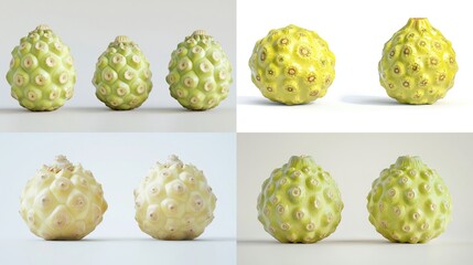Obraz premium Three Noni Fruit Variations