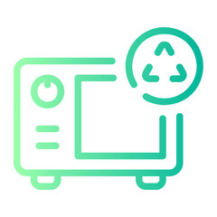 microwave gradient icon