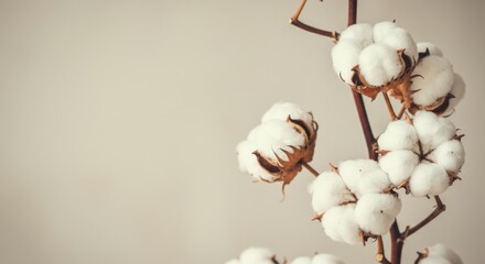 Soft, fluffy cotton blossoms on a light background.