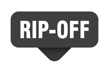 rip-off sticker. rip-off sign on transparent background