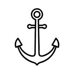 anchor on a white background