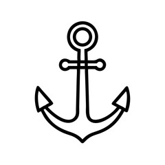 anchor on a white background