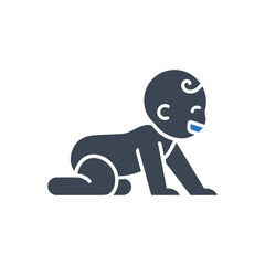 Crawling Baby Icon