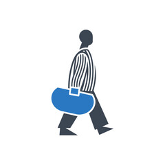 Business Professional Walking Icon