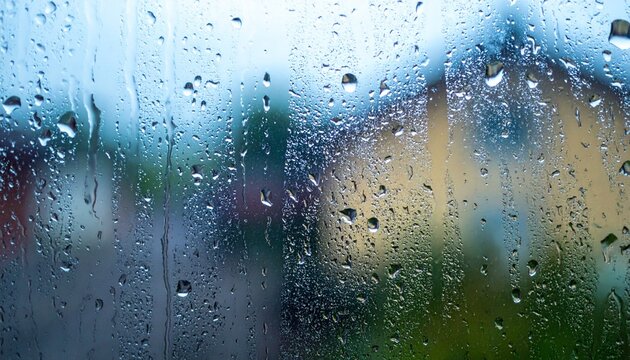 gotas de chuva na janela