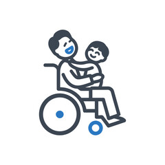 Wheelchair Child Support Icon