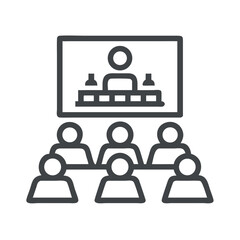 company, business, meeting, vector, icon