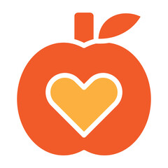 Healthy Diet Vector Glyph Two Colors Icon Design