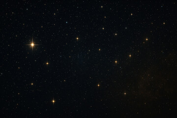 Obraz premium Night Sky with Stars, Dark Starry Background, Cosmic Space View