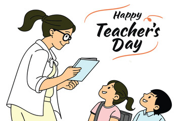 Celebrating Wisdom: Happy Teachers' Day Vector Art Collection