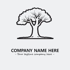 Obraz premium Tree Silhouette Logo Company Design Illustration Vector Graphic Image