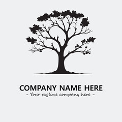Obraz premium Tree Silhouette Logo Company Design Illustration Vector Graphic Image