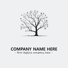 Obraz premium Tree Silhouette Logo Company Design Illustration Vector Graphic Image