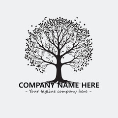 Obraz premium Tree Silhouette Logo Company Design Illustration Vector Graphic Image