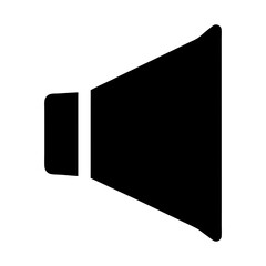 loudspeaker symbols indicating audio volume on a white background drawing