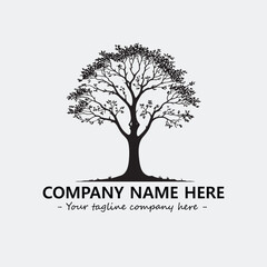 Obraz premium Tree Silhouette Logo Company Design Illustration Vector Graphic Image