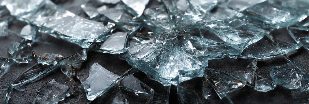 High-resolution broken tempered glass texture with detailed fracture pattern, perfect for backgrounds, design elements, and realistic shattered effects.