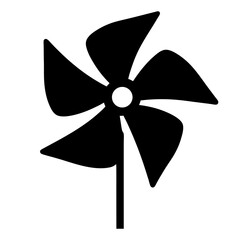 pinwheel  silhouette vector