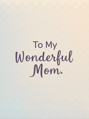 Low Poly Mother's Day Card with Geometric Minimalism