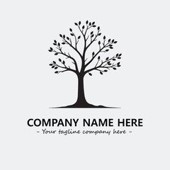 Obraz premium Tree Silhouette Logo Company Design Illustration Vector Graphic Image