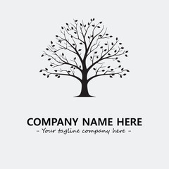 Tree Silhouette Logo Company Design Illustration Vector Graphic Image