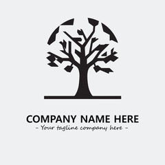 Obraz premium Tree Silhouette Logo Company Design Illustration Vector Graphic Image