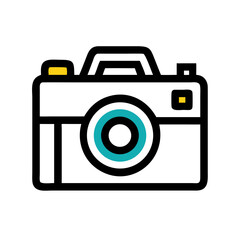 photography camera, WHITE BACKGROUND