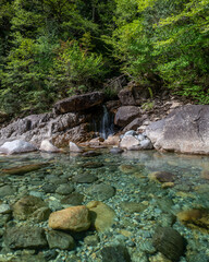 Naklejka premium 長野県大桑村 阿寺渓谷 