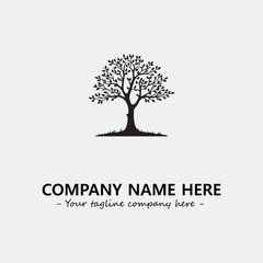 Tree Silhouette Logo Company Design Illustration Vector Graphic Image