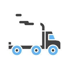 Trailer icon vector image. Suitable for mobile apps, web apps and print media.