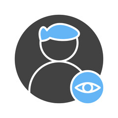 View Male Profile icon vector image. Suitable for mobile apps, web apps and print media.