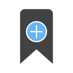 Add Bookmark icon vector image. Suitable for mobile apps, web apps and print media.