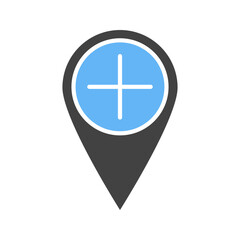 Add Location icon vector image. Suitable for mobile apps, web apps and print media.