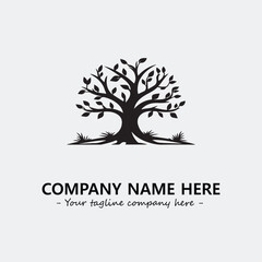Obraz premium Tree Silhouette Logo Company Design Illustration Vector Graphic Image