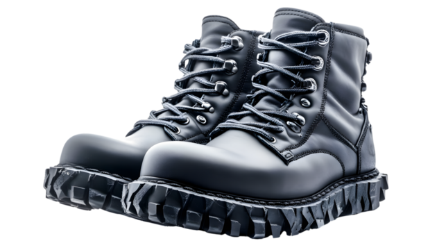 Creative Design of Unique Boots with Tires on White Background