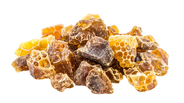 Professional Natural Propolis Mixture on White Background